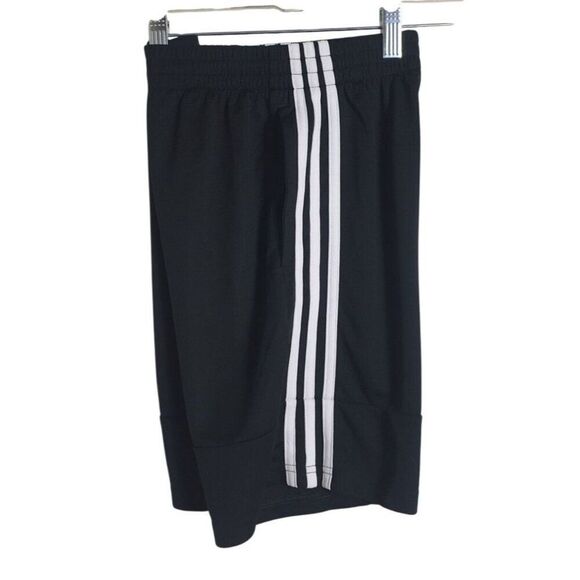 Adidas Boys 3-Striped Shorts YMD 3G Speed X Iconic Black White Athletic Sports - Picture 5 of 6